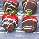 dipped strawberries on wax paper