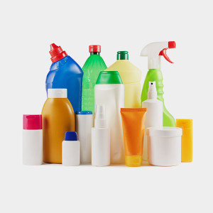 cleaning product containers